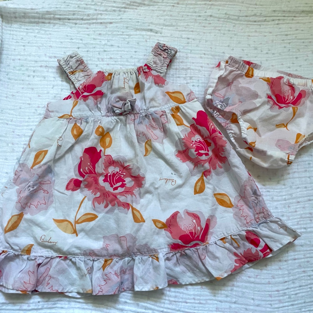 Burberry Floral Dress 12M